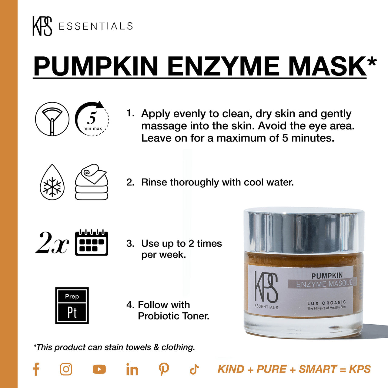 Pumpkin Enzyme Mask | Kindness Powered Skincare