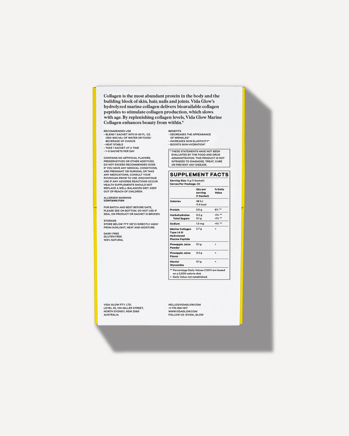 Natural Marine Collagen | VIDA GLOW