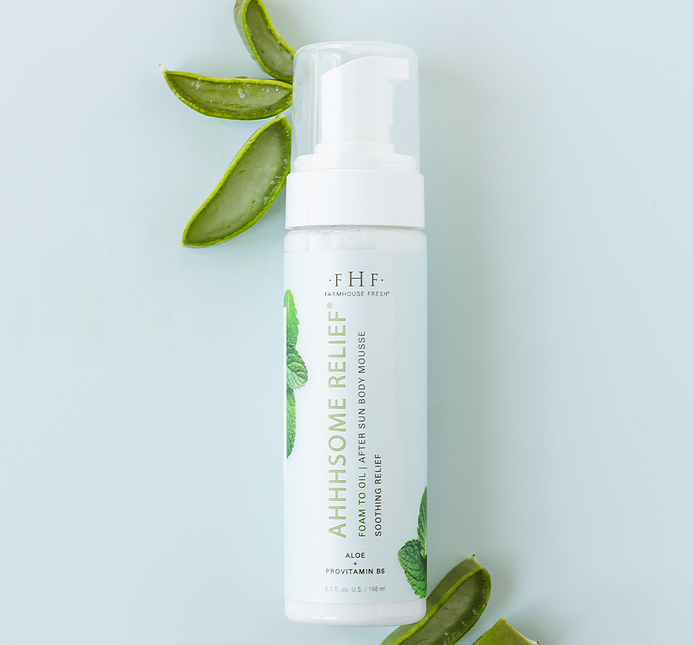 Ahhhsome Relief™ Foam-to-Oil After Sun Body Mousse | Farmhouse Fresh
