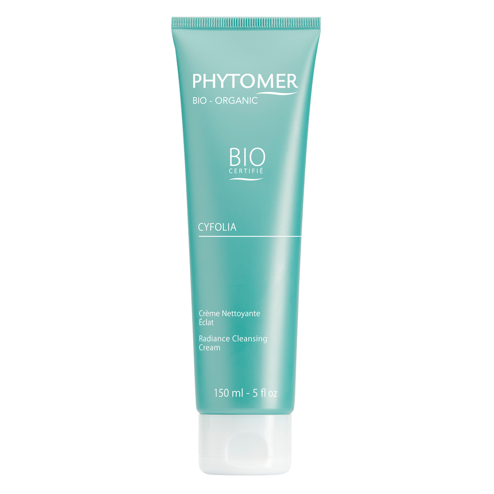 Phytomer Cyfolia Organic Radiance Cleansing Cream 150ml turquoise tube