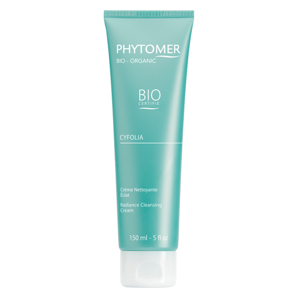Phytomer Cyfolia Organic Radiance Cleansing Cream 150ml turquoise tube
