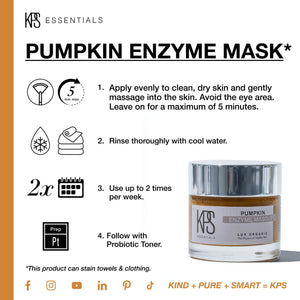 Pumpkin Enzyme Mask | Kindness Powered Skincare