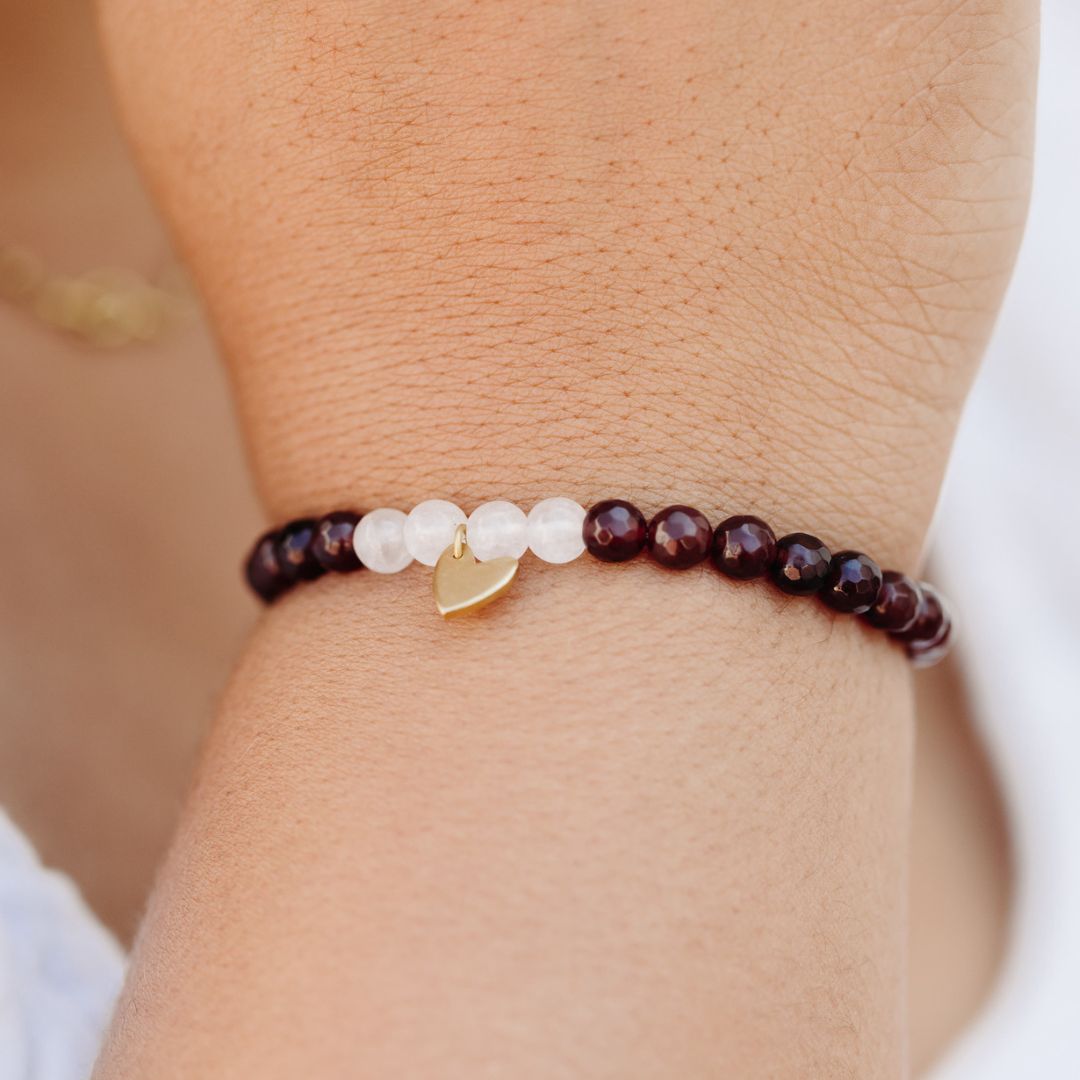 Gemstone Heart Bracelet | Purpose Jewelry