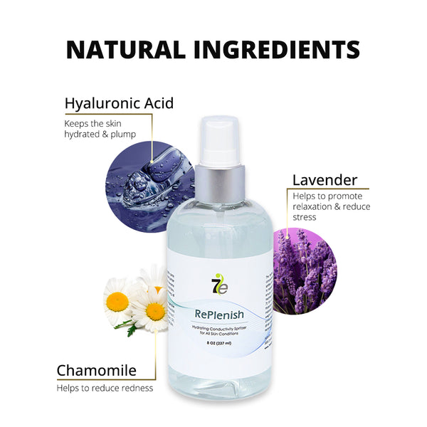 Replenish Hydrating Conducting Spritzer Spray Gel - 8 oz | 7e Wellness