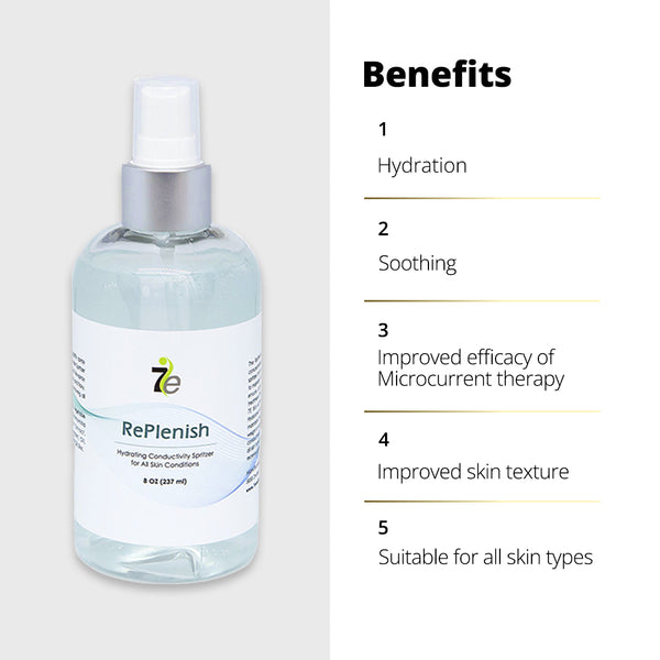 Replenish Hydrating Conducting Spritzer Spray Gel - 8 oz | 7e Wellness