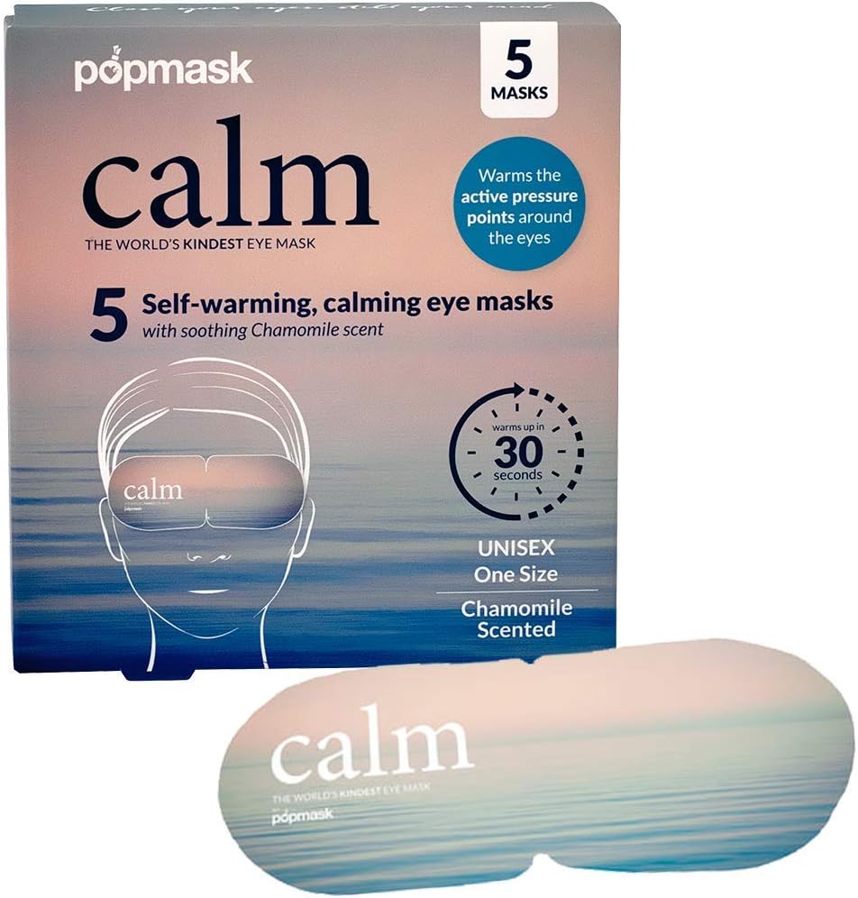 Calm Self Warming Pressure Point Eye Mask - Single | Popmask