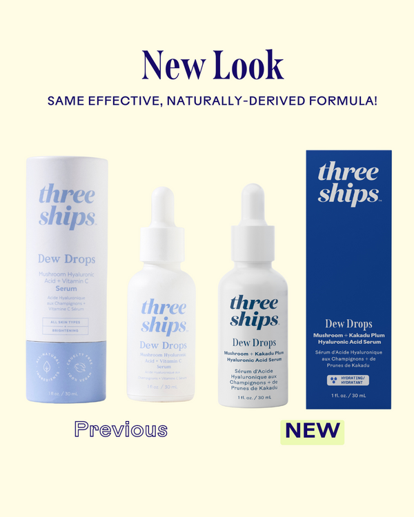 Dew Drops Mushroom + Kakadu Plum Hyaluronic Acid Serum | Three Ships
