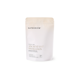 Ancient Oat Hydration Crush 120g/4oz| Bathorium soothing oat bath soak pouch for skincare and body care