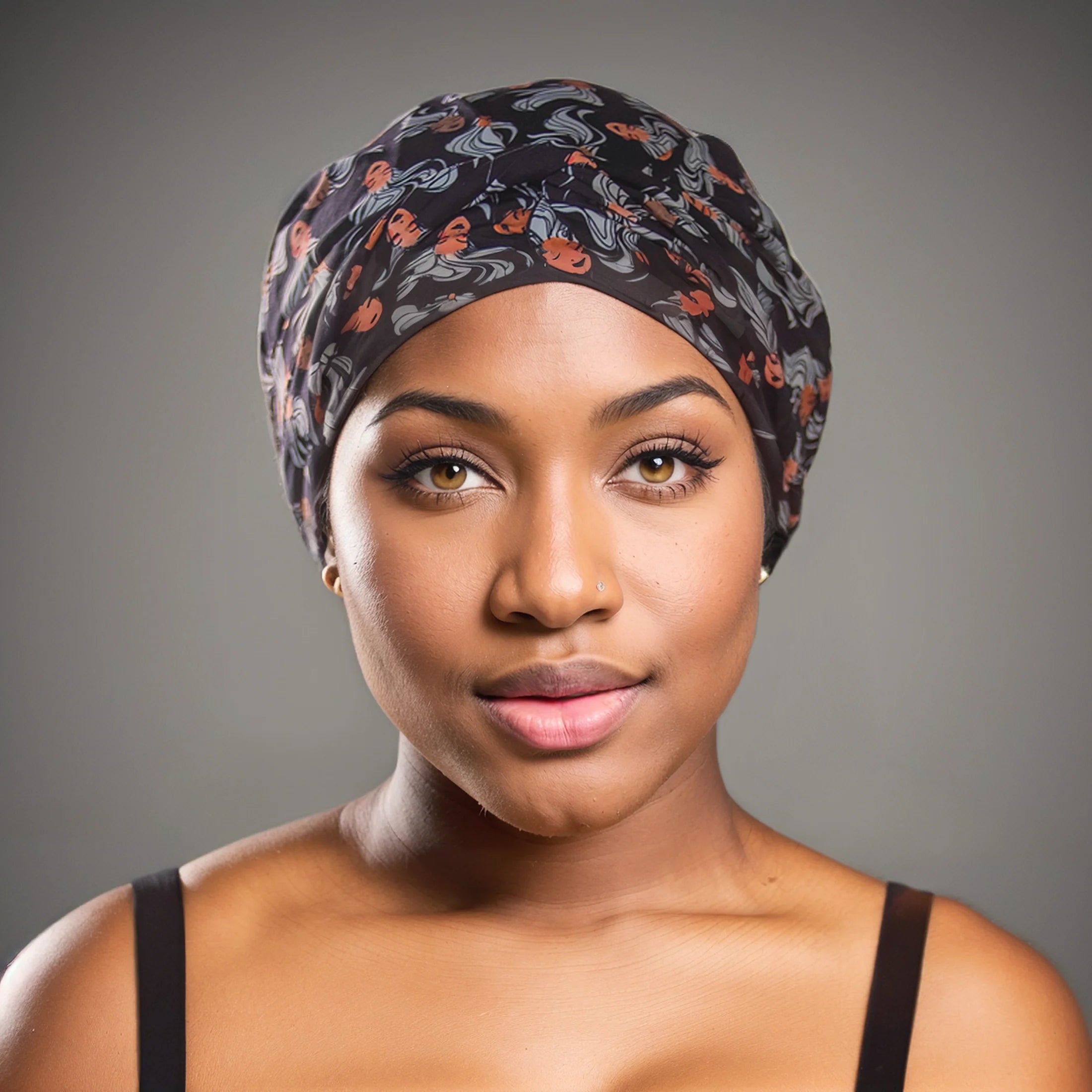 Hair Turban in Mermaid Black | D'Hair