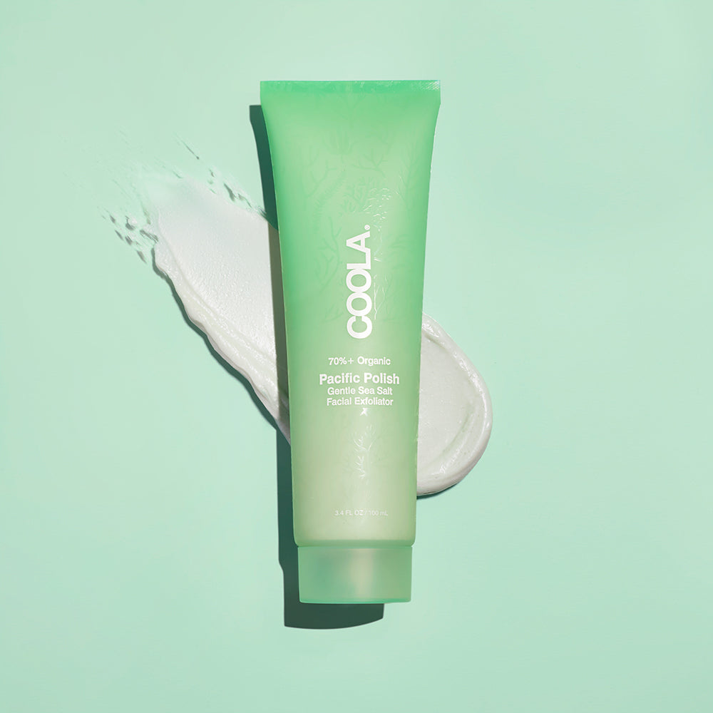 Pacific Polish Gentle Sea Salt Facial Exfoliator | COOLA