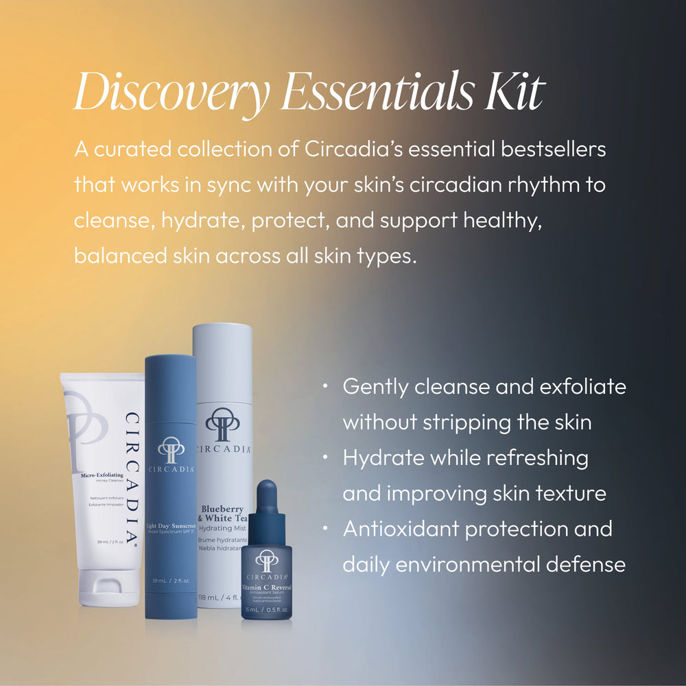 Circadia Discovery Essentials Regimen Kit products flat lay