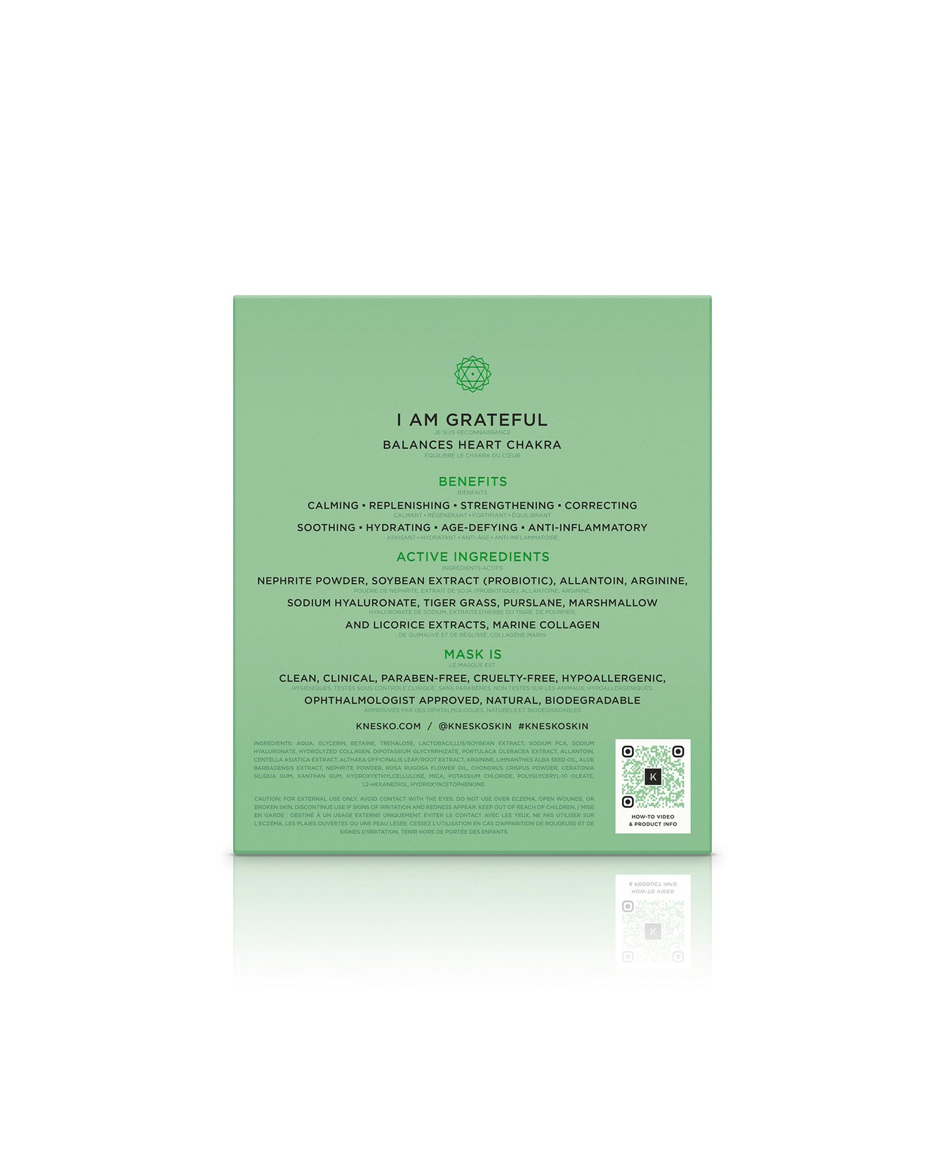 Green Jade Calm Face Mask | KNESKO