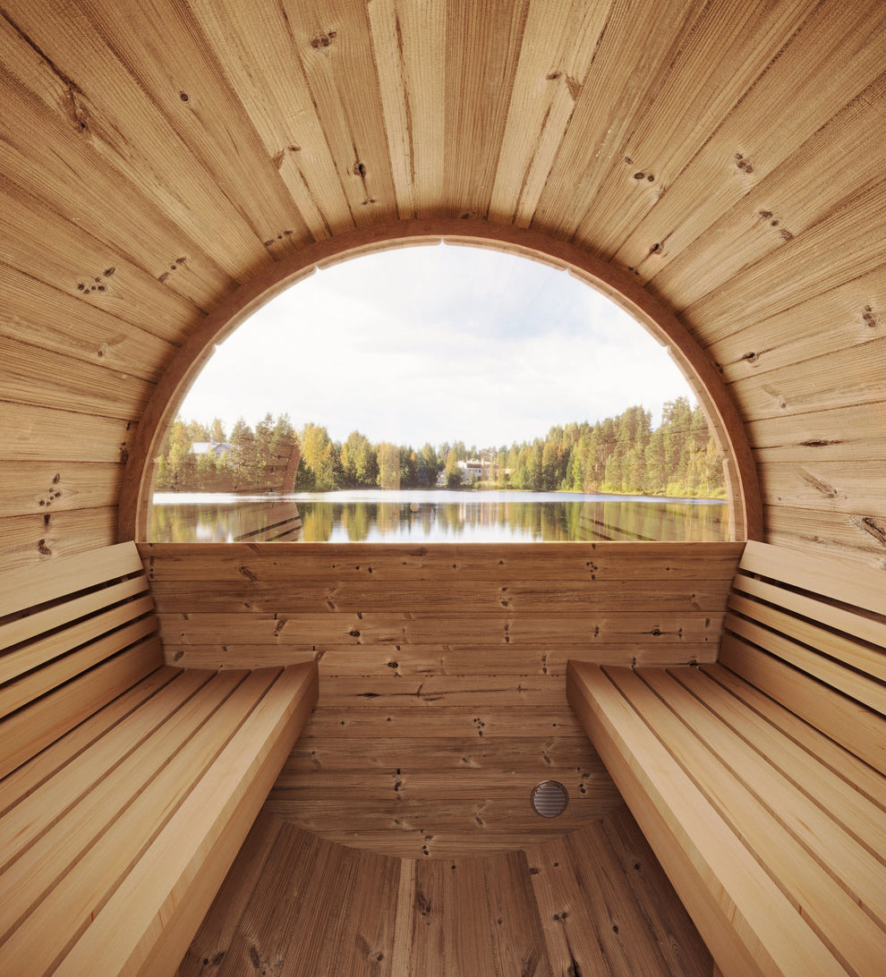 E6W Barrel Sauna - 3 Person | Western Sol