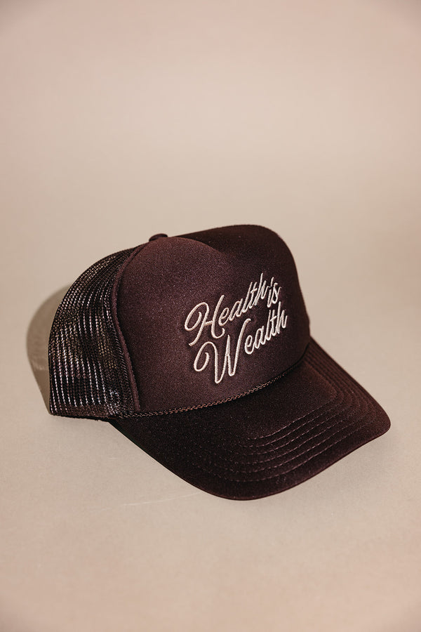 Health is Wealth Trucker Hat | Lucky Owl