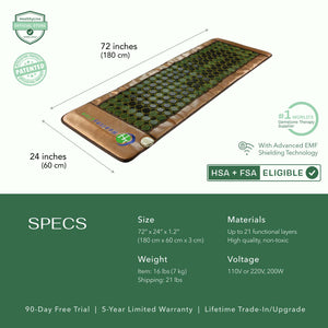 Mesh JT Mat Full 7224 Flexible InfraMat Pro® | HealthyLine