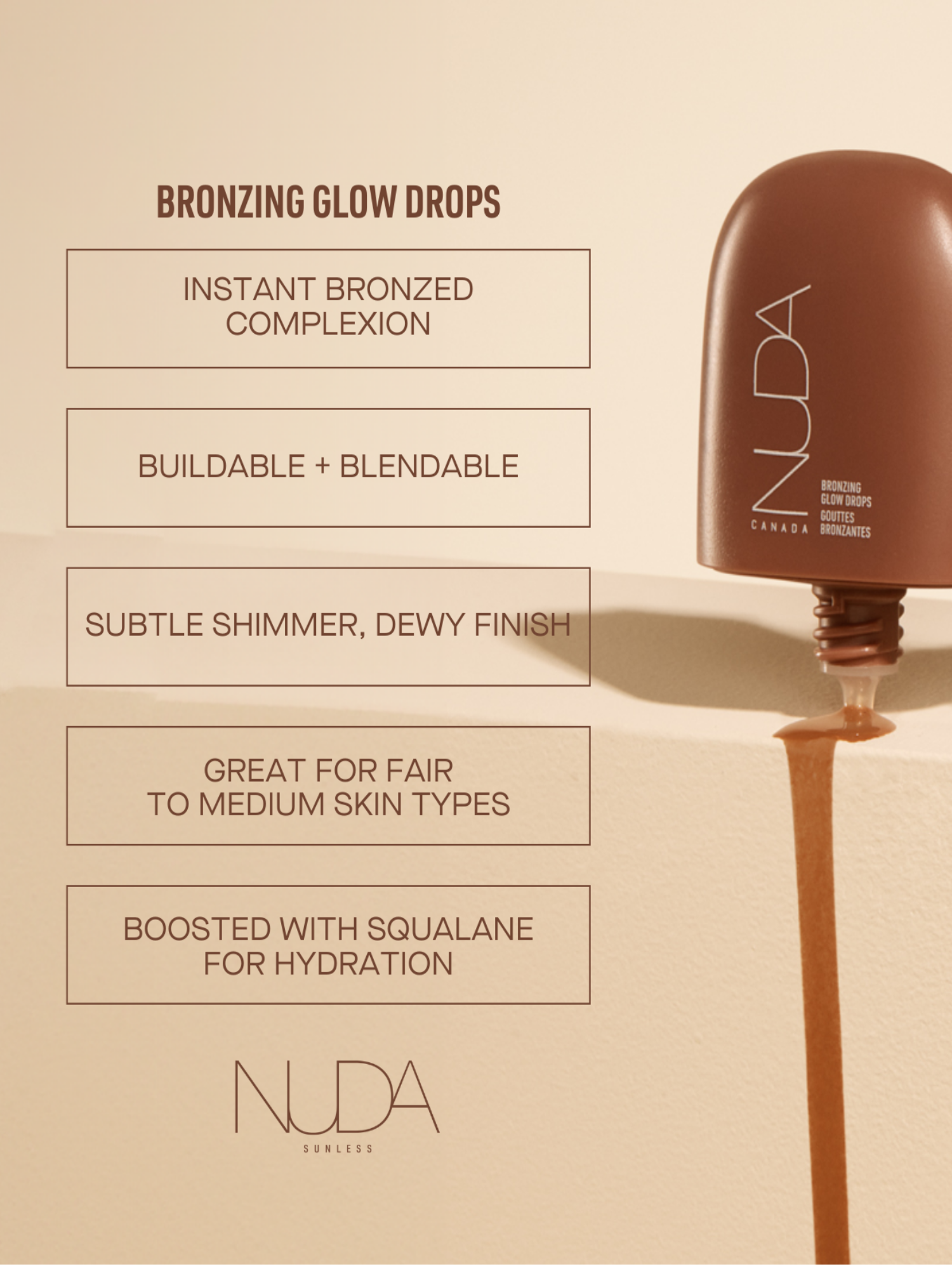 Let It Glow Ornament - Bronzing Glow Drops | NUDA