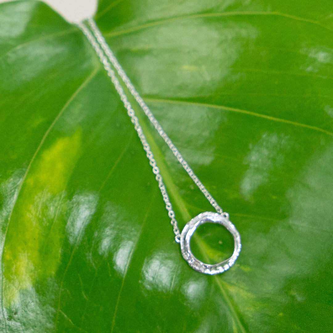 Small Opihi Circle Necklace | Catherine Weitzman Jewelry