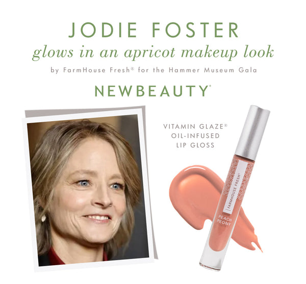 Vitamin Glaze® Oil Infused Lip Gloss – Peach Peony | Farmhouse Fresh