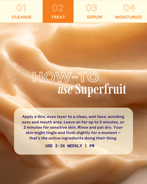 Superfruit Lactic + Multifruit 8% AHA Exfoliating Mask | Three Ships
