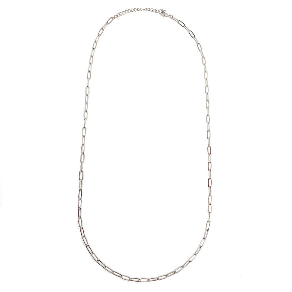 Swing Paperclip Necklace - silver tone | Purpose Jewelry