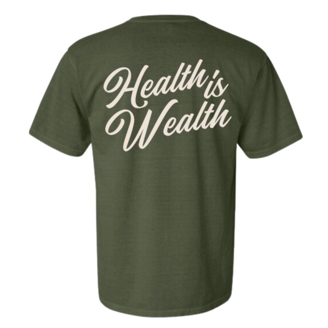 Health Is Wealth T-Shirt | Lucky Owl