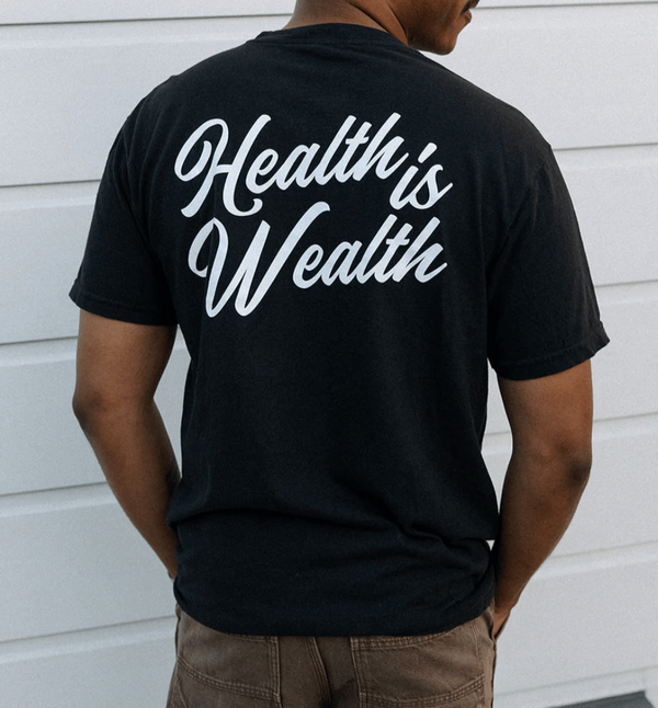Health Is Wealth T-Shirt | Lucky Owl