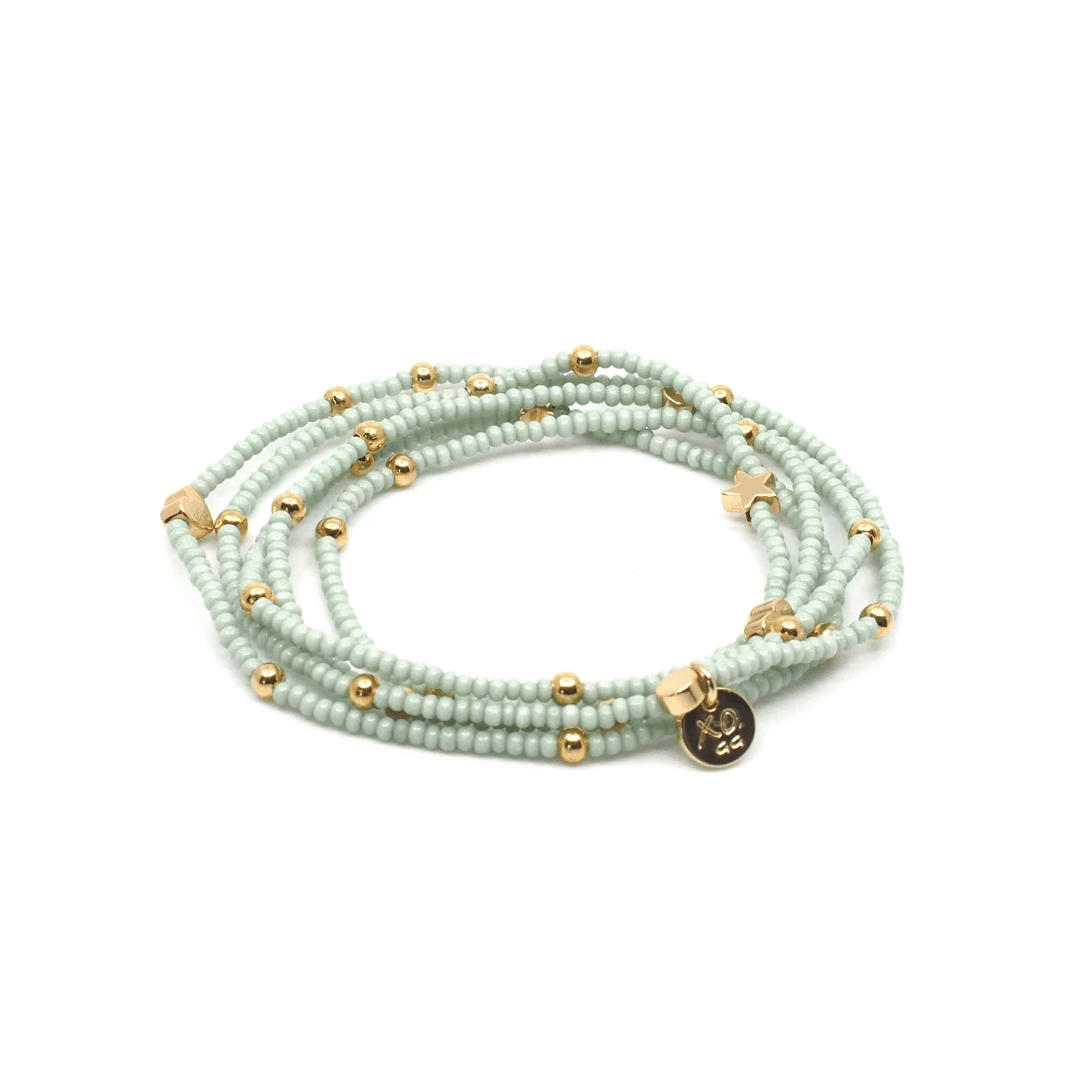 Wonder Wrap Bracelet (Mint & Gold Multi) | Love You More