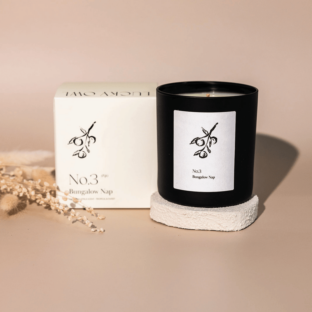 No. 3 Bungalow Nap (Fiji) Candle | Lucky Owl