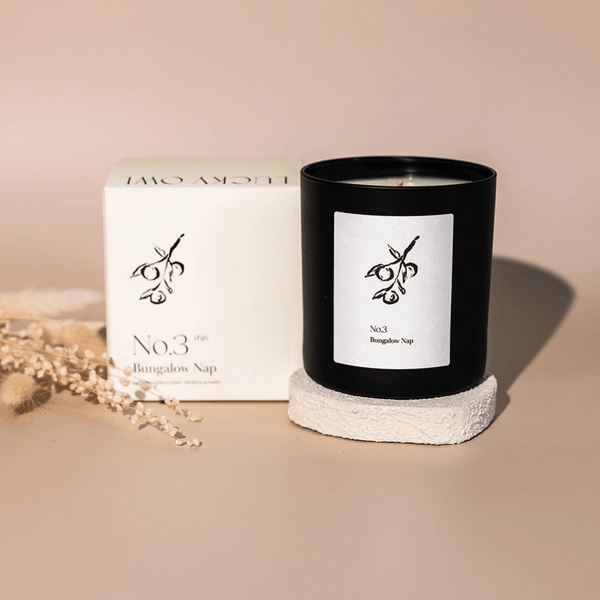 No. 3 Bungalow Nap (Fiji) Candle | Lucky Owl