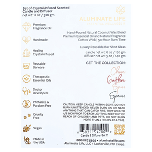 Candle & Diffuser Set - Cheer | Aluminate Life