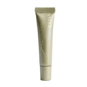 Tube of Bright Eyes Regenerating Eye Cream | VOYA in light beige packaging, designed for skincare and eye area rejuvenation.