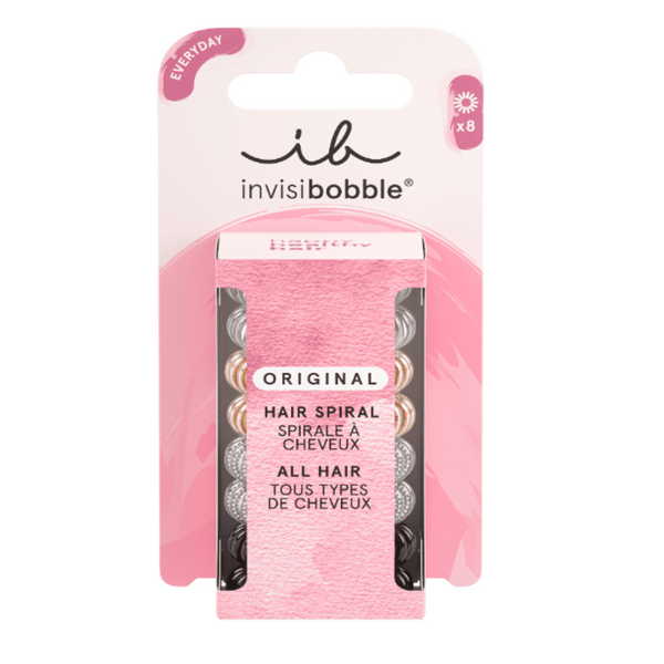 ORIGINAL Clear Black Metallic 8pc | invisibobble