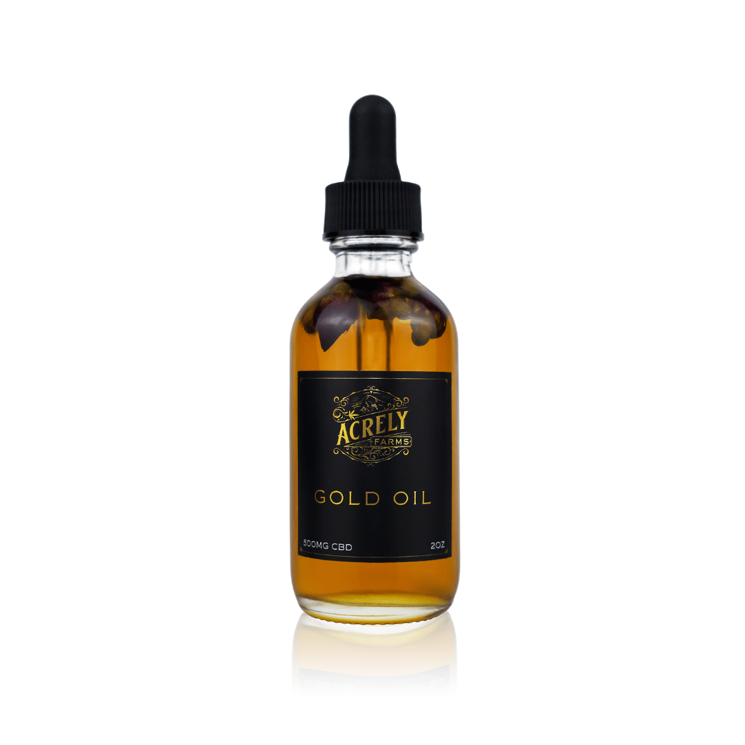 Gold CBD Body Oil | Acrely Farms