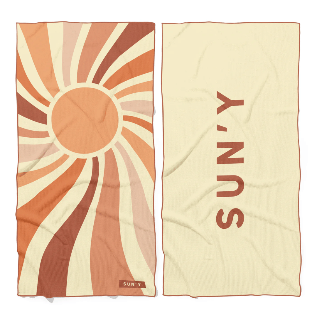 Waffle Microfiber Beach Towel - Rays | SUN'Y