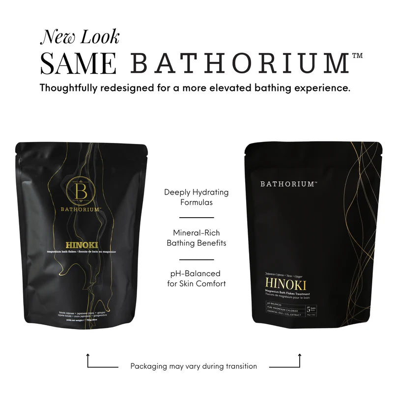 Hinoki Cypress Magnesium Bath Flakes | Bathorium