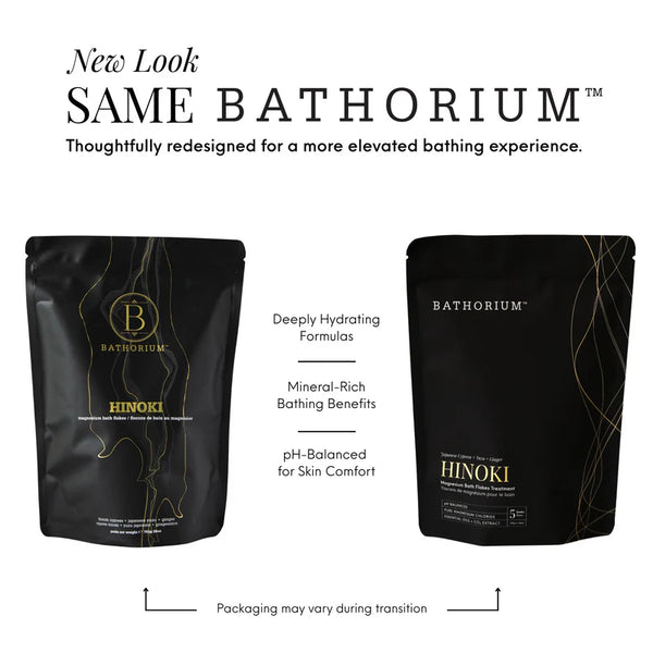 Hinoki Cypress Magnesium Bath Flakes | Bathorium