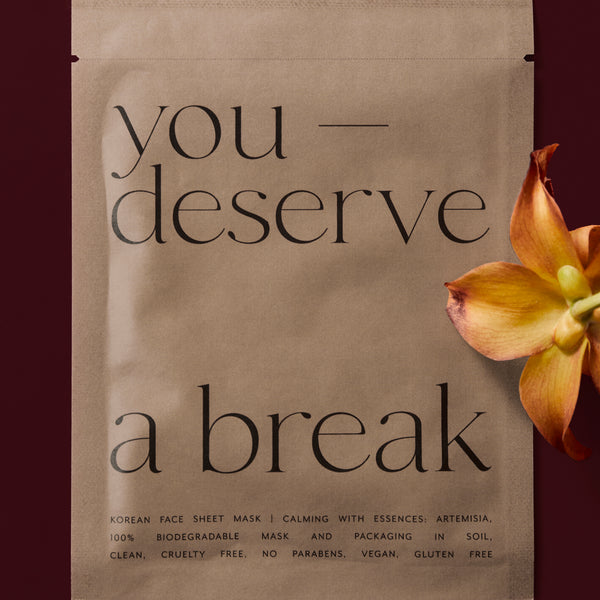 Korean Sheet Mask - You Deserve a Break | Lucky Owl