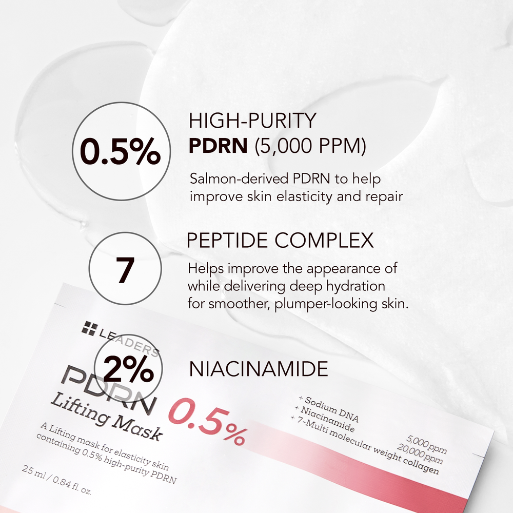Leaders PDRN 0.5% Lifting Mask 10 Pack