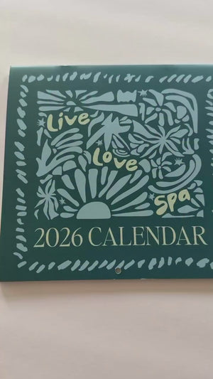 2026 Wellness Wall Calendar | Live Love Spa