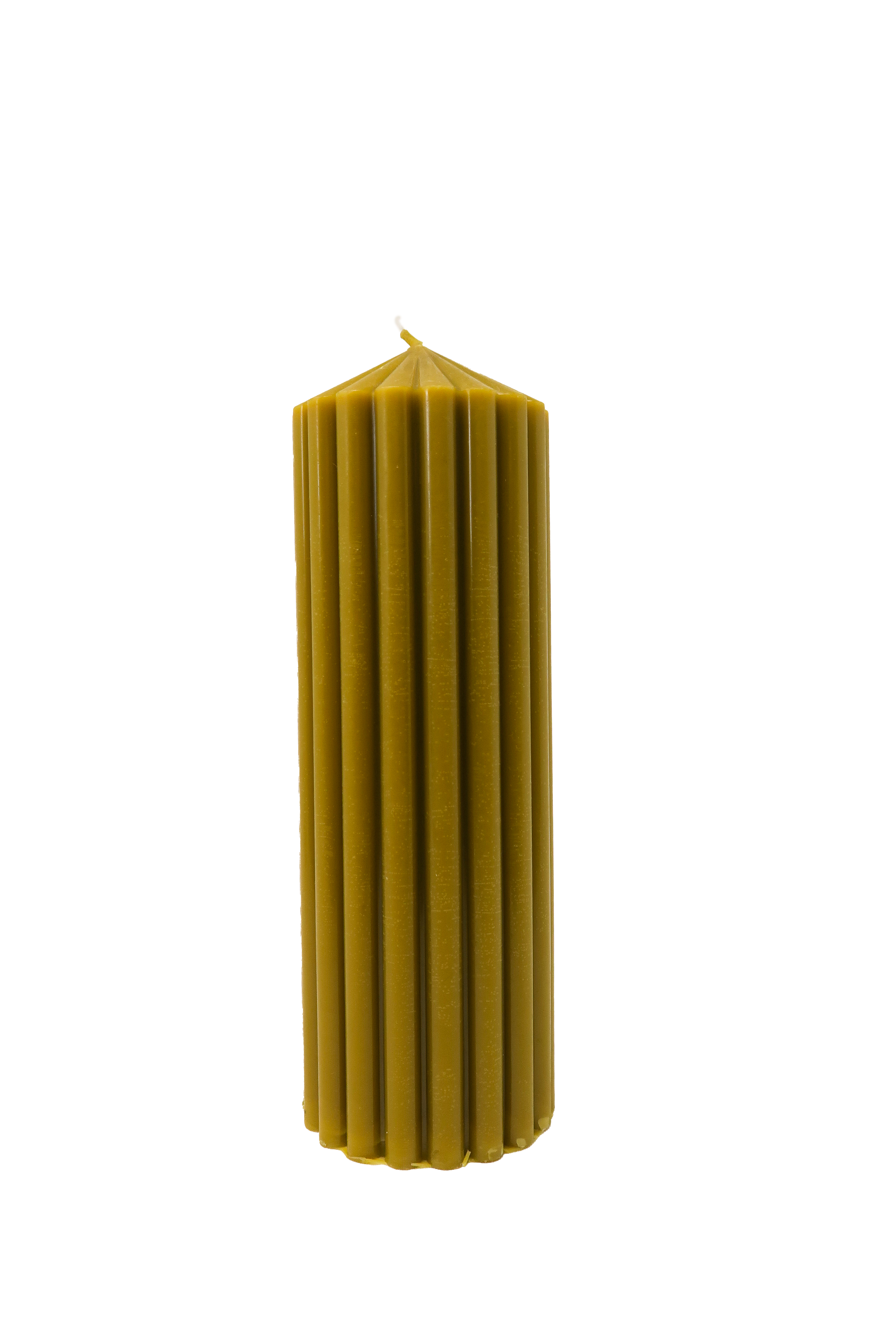 Hemp Wax Pillar Candle - 8 inch | Remedy Plant Lab