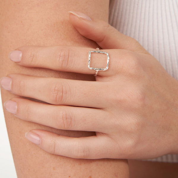 Geometry Square Ring | Little Sparkles