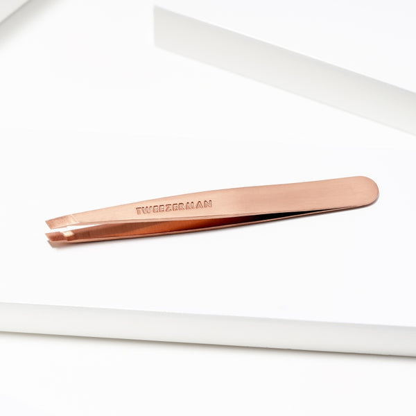 Rose Gold Slant Tweezer | Tweezerman