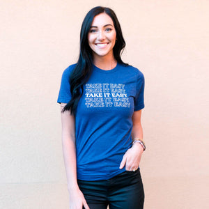 Take It Easy Unisex Crew Neck T-Shirt | Lucky Owl