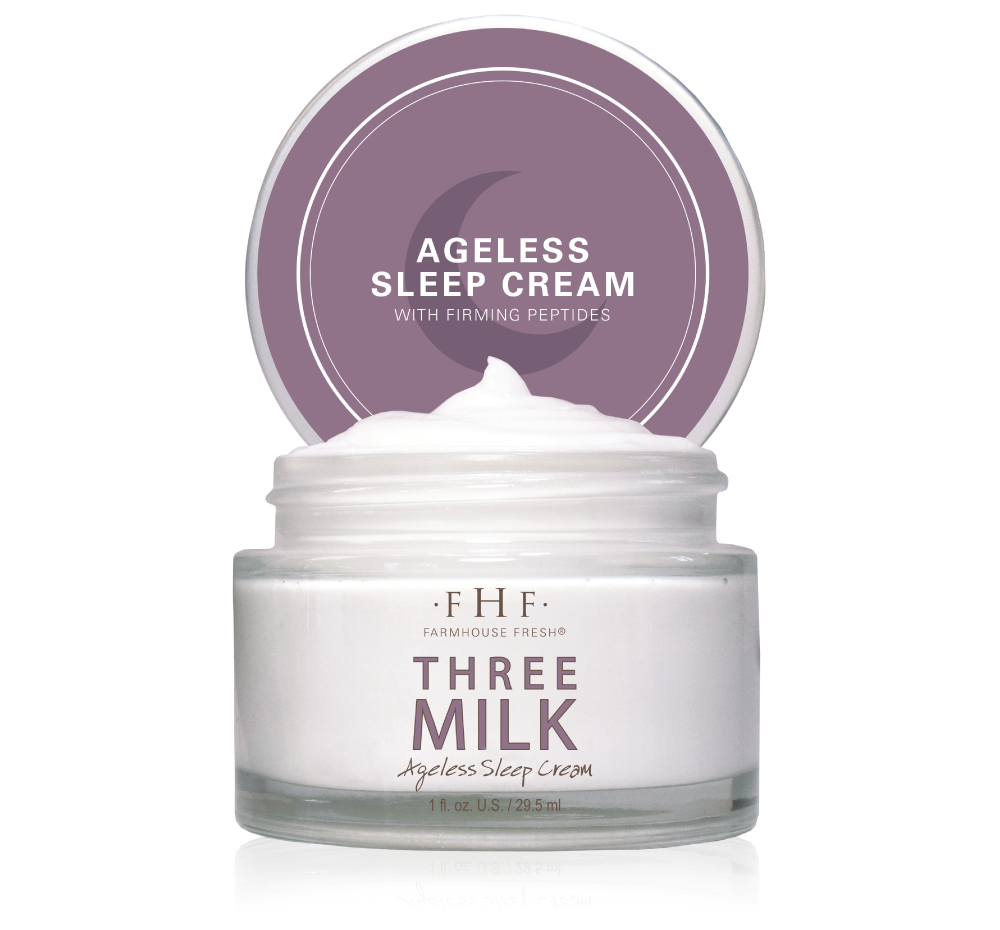 Three Milk Ageless Sleep Cream with Peptides | Farmhouse Fresh