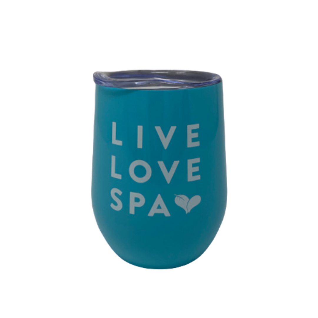 Live Love Spa Tumbler - Blue | Lucky Owl