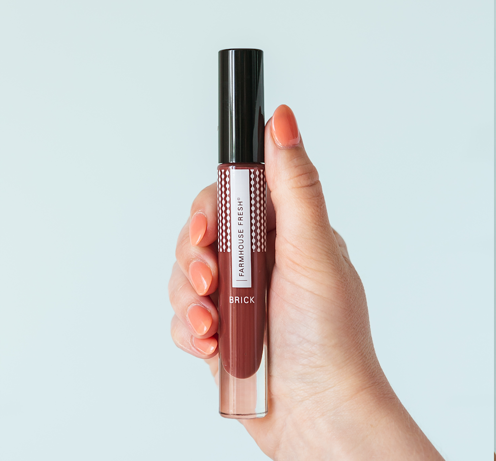 Vitamin Glaze® Oil Infused Lip Gloss – Brick | Farmhouse Fresh