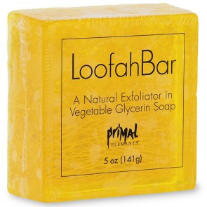 Loofah Bar Soaps 5.0 oz. | Primal Elements natural exfoliating soap bar made with vegetable glycerin, designed for gentle skincare and refreshing body care.